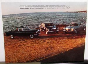 1971 Mercedes-Benz Dealer Sales Brochure 220 220D 250 & Coupe W/Spec Sheet