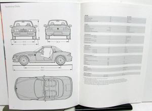 1996 BMW Dealer Sales Brochure Z3 Roadster Model Features Options Specifications