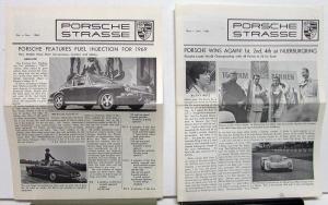 1968 Porsche Strasse Enthusiasts Newsletters 911 E Targa Convertible Race Wins
