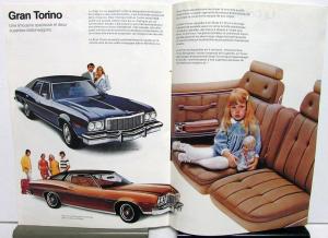 1975 Ford European Dealer Brochure French Text Mustang Cougar LTD Gran Torino