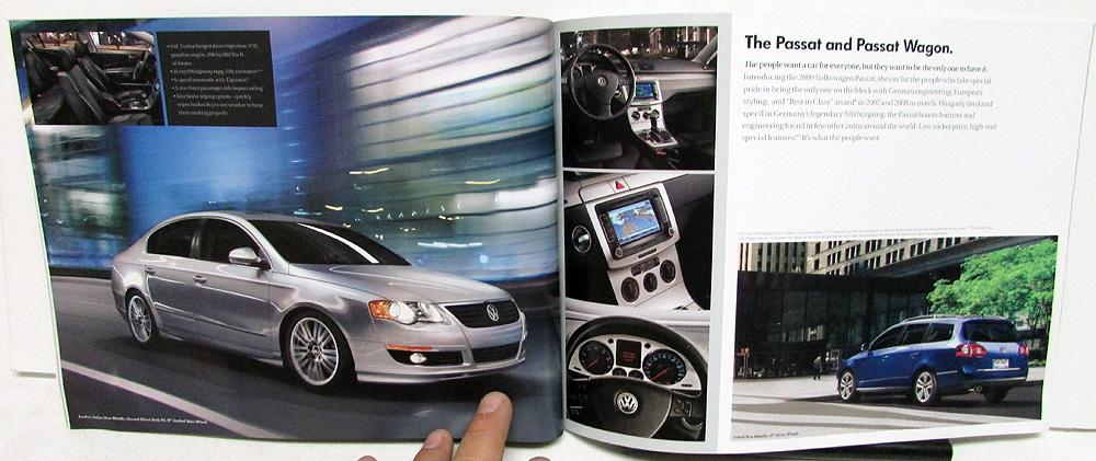 2009 VW Volkswagen Sales Brochure Catalog Eos GTI Jetta Beetle Rabbit Passat 