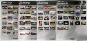 2004 Lexus Full Line Detroit Auto Show Press Kit