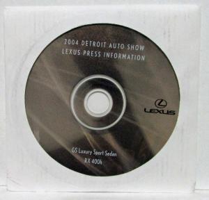 2004 Lexus Full Line Detroit Auto Show Press Kit