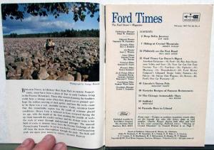 1967 Ford Times Magazine Dealer Customer Feb Issue Buyers Guide Fairlane Mustang