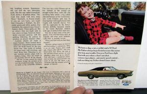 1967 Ford Times Magazine Dealer Customer March Issue Camping Recreation Mustang