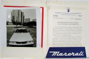 1986 Maserati Press Kit - Biturbo Quattroporte