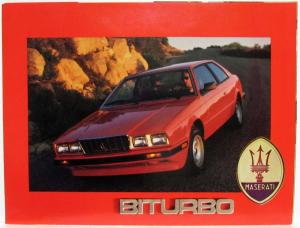 1986 Maserati Press Kit - Biturbo Quattroporte