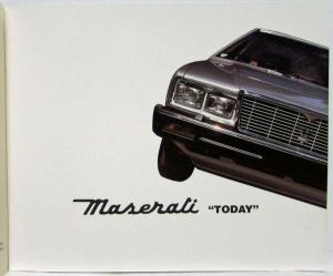 1986 Maserati Press Kit - Biturbo Quattroporte