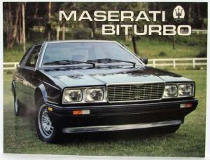 1984 Maserati Press Kit - Biturbo Quattroporte