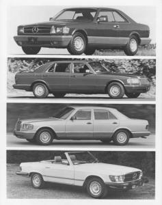 1984 Mercedes-Benz 500SEC 500SEL 380SE 380SL Press Photo and Release 0006