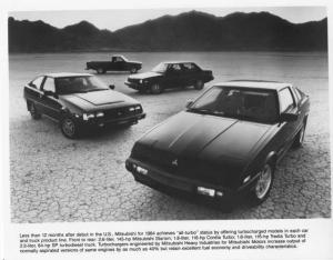 1984 Mitsubishi All Turbo Line Press Photo 0007 Starion Cordia Tredia SP Truck