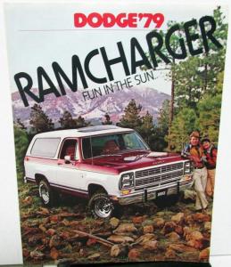 1979 Dodge Ramcharger Dealer Sales Brochure Folder Features Options Specs