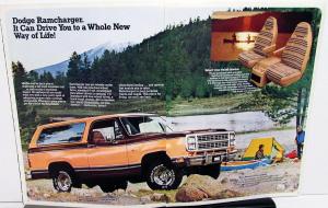 1979 Dodge Ramcharger Dealer Sales Brochure Folder Features Options Specs