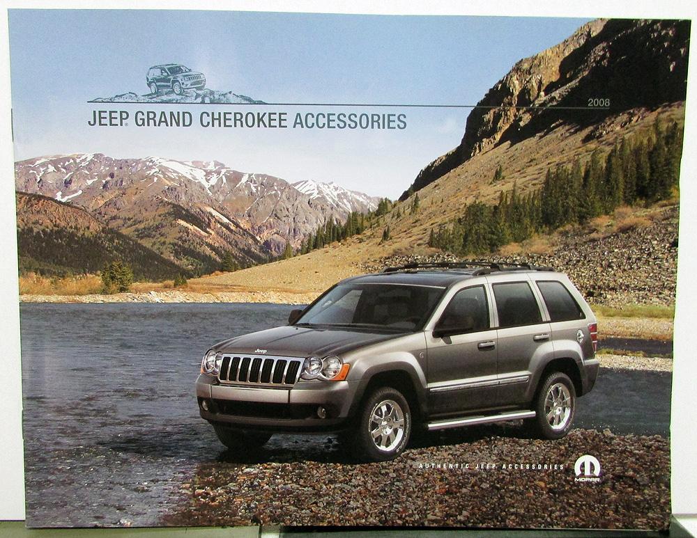 2008 Jeep Grand Cherokee Dealer Accessories Sales Brochure Mopar Options Add Ons