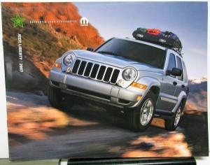 2007 Jeep Liberty Dealer Accessories Sales Brochure Mopar Options Add Ons