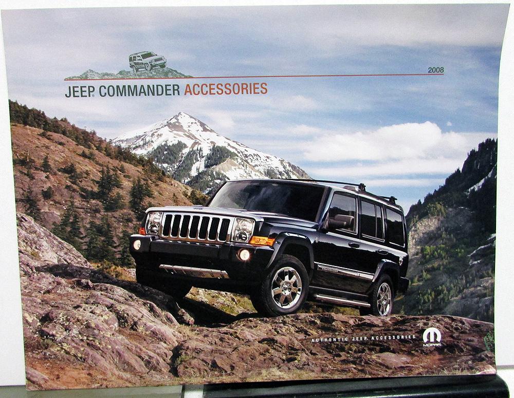 2008 Jeep Commander Dealer Accessories Sales Brochure Mopar Options Add Ons