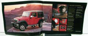 2009 Jeep Wrangler Dealer Accessories Sales Brochure Mopar Options Add Ons