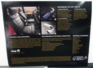 2009 Jeep Wrangler Dealer Accessories Sales Brochure Mopar Options Add Ons
