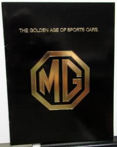 1975 MG Dealer Sales Brochure MGB & Midget The Golden Age Of Sports Cars