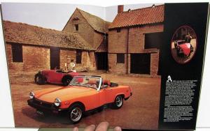 1975 MG Dealer Sales Brochure MGB & Midget The Golden Age Of Sports Cars