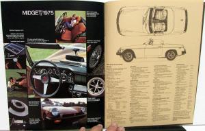 1975 MG Dealer Sales Brochure MGB & Midget The Golden Age Of Sports Cars