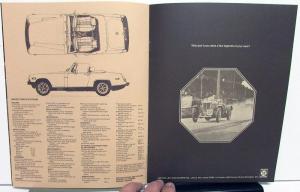 1975 MG Dealer Sales Brochure MGB & Midget The Golden Age Of Sports Cars