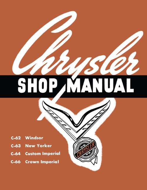 1954 Chrysler Shop Manual Windsor New Yorker Custom Crown Imperial