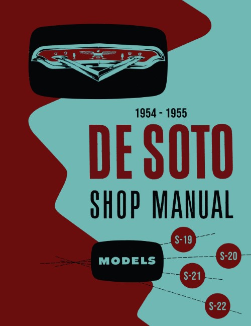 1954 1955 Desoto Service Shop Manual Firedome Powermaster FireFlite