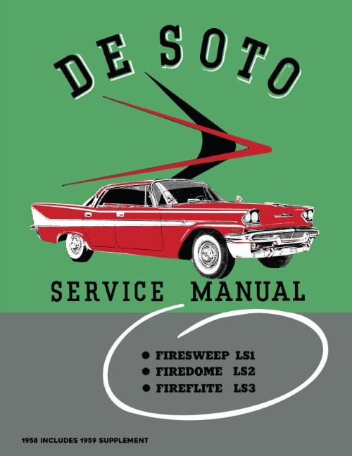 1958 1959 Desoto Service Manual Firesweep Firedome Fireflite