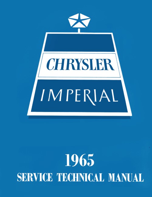 1965 Chrysler Newport 300 New Yorker Imperial Shop Service Manual