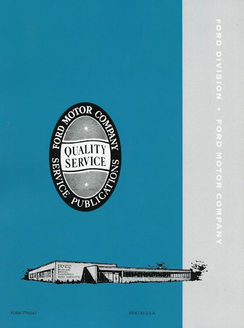 1961 Ford Falcon Shop Manual