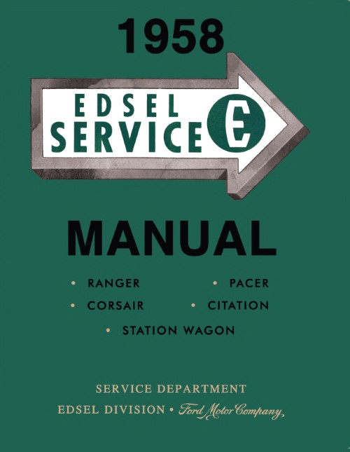 1958 Edsel Service Manual