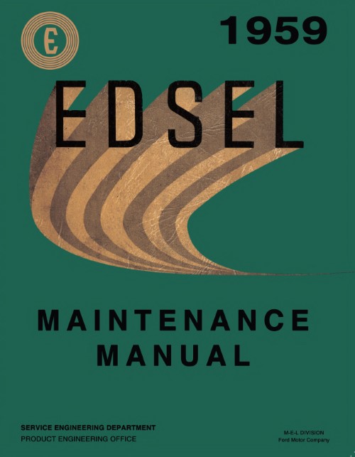 1959 Edsel Maintenance Manual