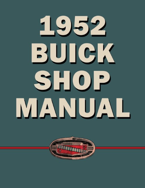 1952 Buick Service Shop Repair Manual Roadmaster Super Special