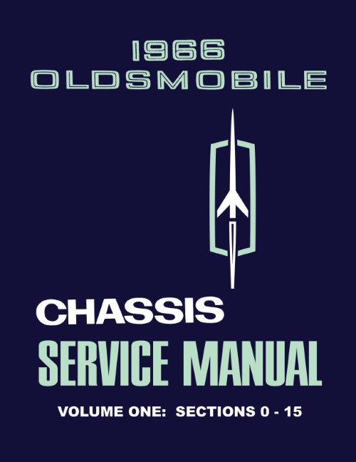 1966 Oldsmobile Chassis Service Shop Repair Manual 98 88 Toronado Vista Cruiser