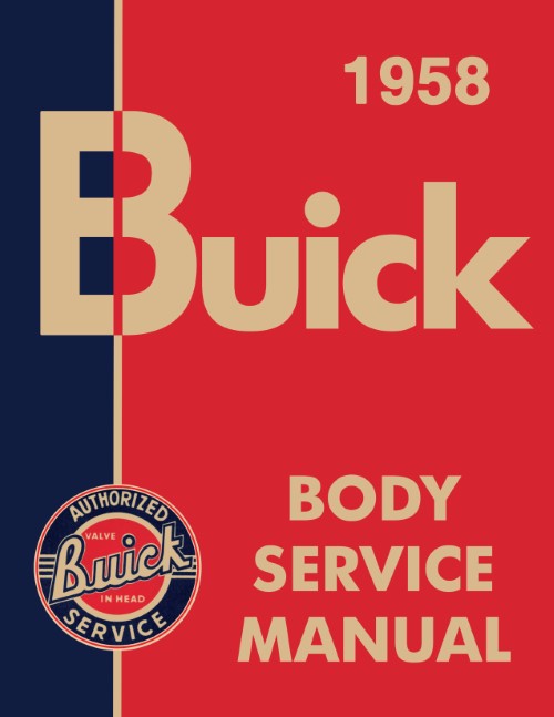 1958 Buick Body Service Shop Repair Manual Roadmaster Super Special