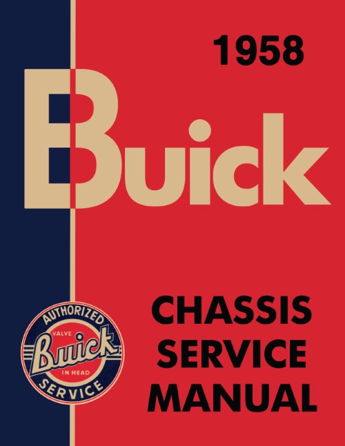 1958 Buick Service Shop Repair Manual Roadmaster Super Special