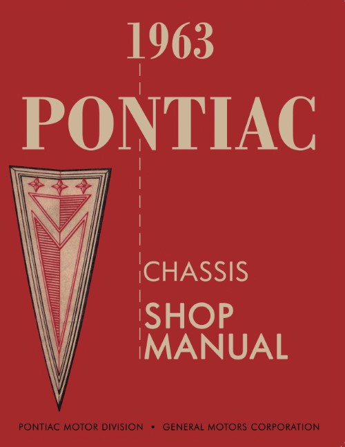 1963 Pontiac Chassis Service Shop Repair Manual Bonneville Catalina Star Chief