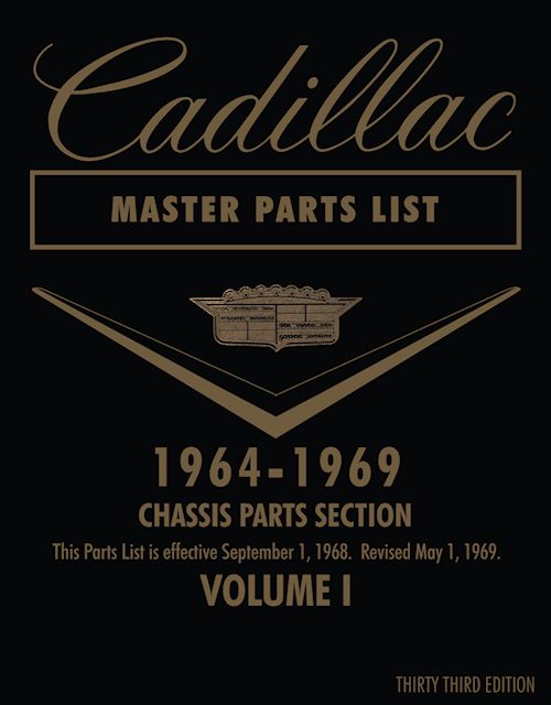 1964 1965 1966 1967 1968 1969 Cadillac Master Parts Book Manual Eldorado