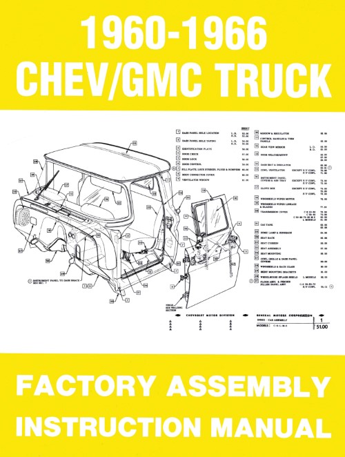 1960 1961 1962 1963 1964 1965 1966 Chevrolet / GMC Truck Assembly Manual