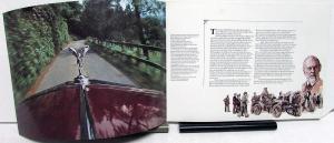 1977 Rolls Royce Silver Shadow II Dealer Prestige Brochure History Feature Specs