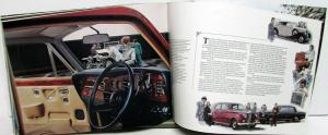 1977 Rolls Royce Silver Shadow II Dealer Prestige Brochure History Feature Specs
