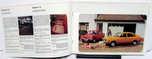 1975 Morris British Leyland UK Dealer Sales Brochure Mini Marina Saloon Models