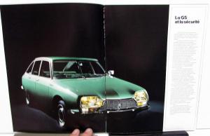1974 Citroen GS European Dealer Sales Brochure French Text 1220