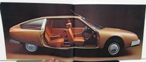 1975 Citroen European Dealer French Text CX Models Sales Brochure Features