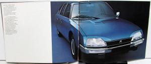 1975 Citroen European Dealer French Text CX Models Sales Brochure Features