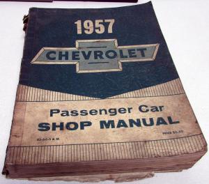1957 Chevrolet Passenger Car Dealer Service Shop Repair Manual Book Original GM