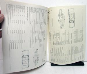 1977 Mercedes-Benz Dealer Data Book Sales Reference Guide Passenger Cars