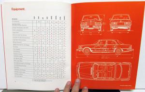 1977 Mercedes-Benz Dealer Data Book Sales Reference Guide Passenger Cars