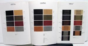 1981 Mercedes-Benz Dealer Sales Brochure Interior Options MB-Tex Leather Velour